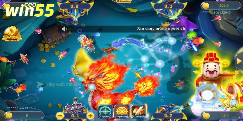 các loại súng bắn cá Win55