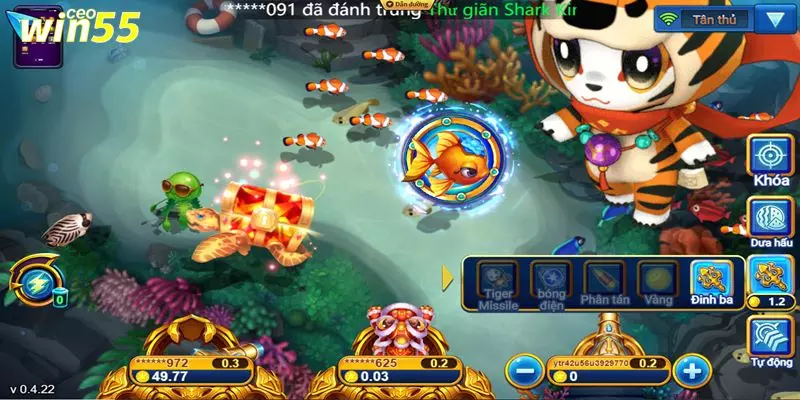các loại súng bắn cá Win55